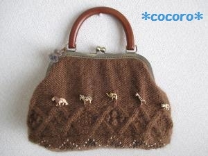 モヘアのがま口バック Aim Africa の作り方 バッグ バッグ 財布 小物 アトリエ ハンドメイドレシピ 作り方 と手作り情報サイト