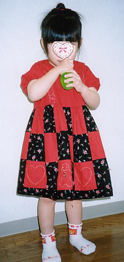 パッチワークワンピースの作り方 手順 4 子供服 ベビー キッズ アトリエ ハンドメイドレシピ 作り方 と手作り情報サイト