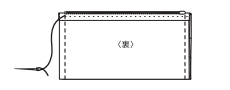 両脇を縫い合わせます。縫い代のキルト綿を丁寧にカットします。その後、表に返しておきます。