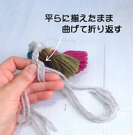 毛糸のタッセル ニット帽とコーディネートの作り方 手順 6 帽子 ファッション アトリエ ハンドメイドレシピ 作り方 と手作り情報サイト